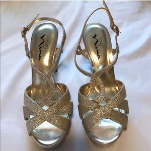 Gold Sparkly Formal/Dressy Heels
